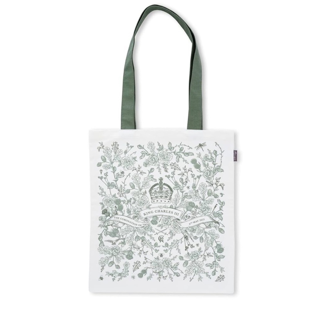 Coronation King Charles III Canvas Tote Bag NWT